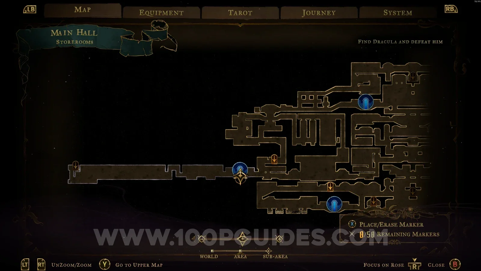 Castlevania Belmonts Curse Main Hall: the Storerooms, where Mirror Of Life #16 is found