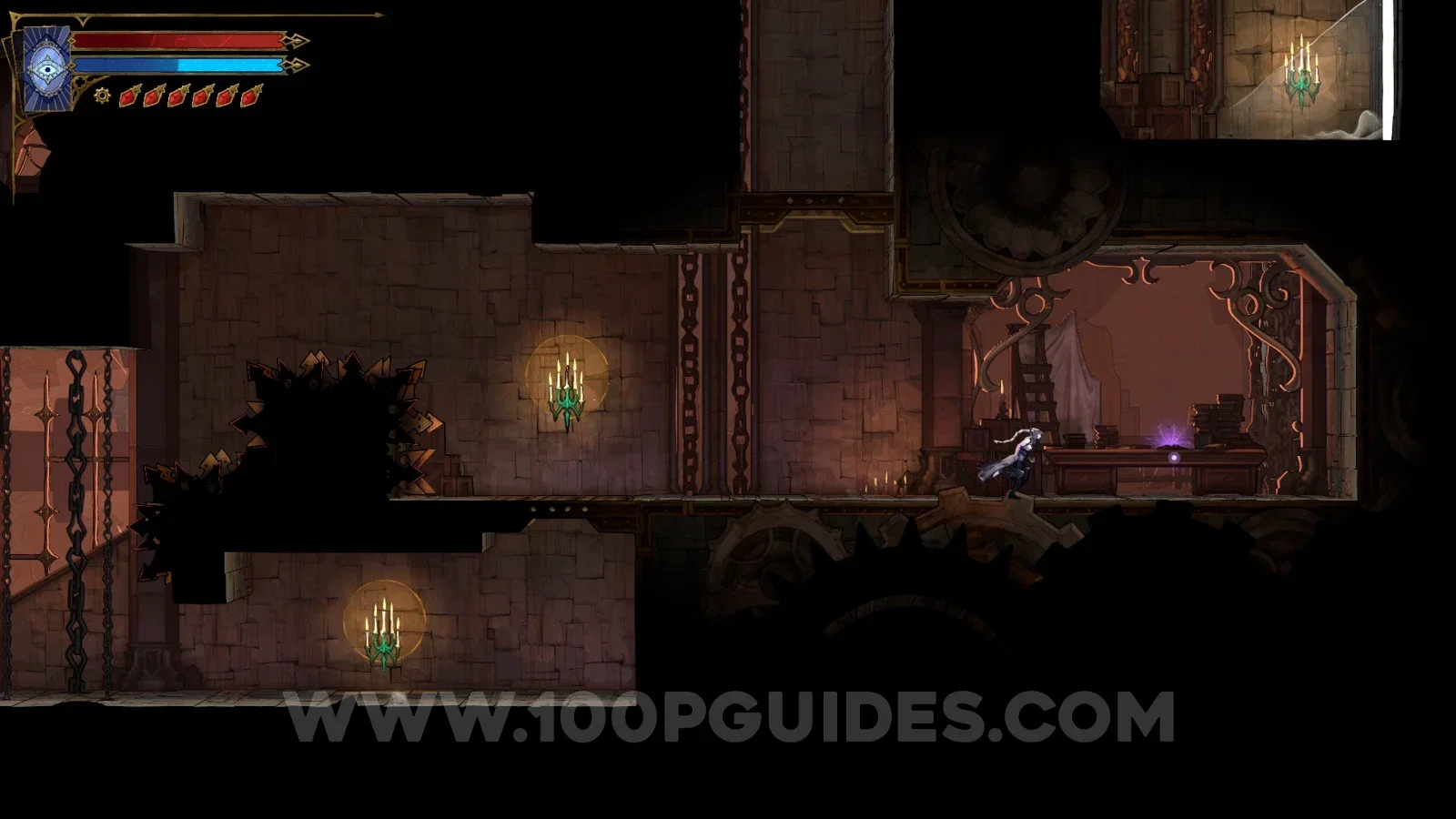 Castlevania Belmont's Curse: the Blueprints For The Clock Tower clue found at Daedalus Crossing