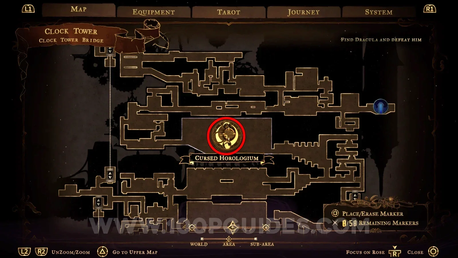 Castlevania: Belmont's Curse Clock Tower: the room left of the Cursed Horologium that triggers the bad ending