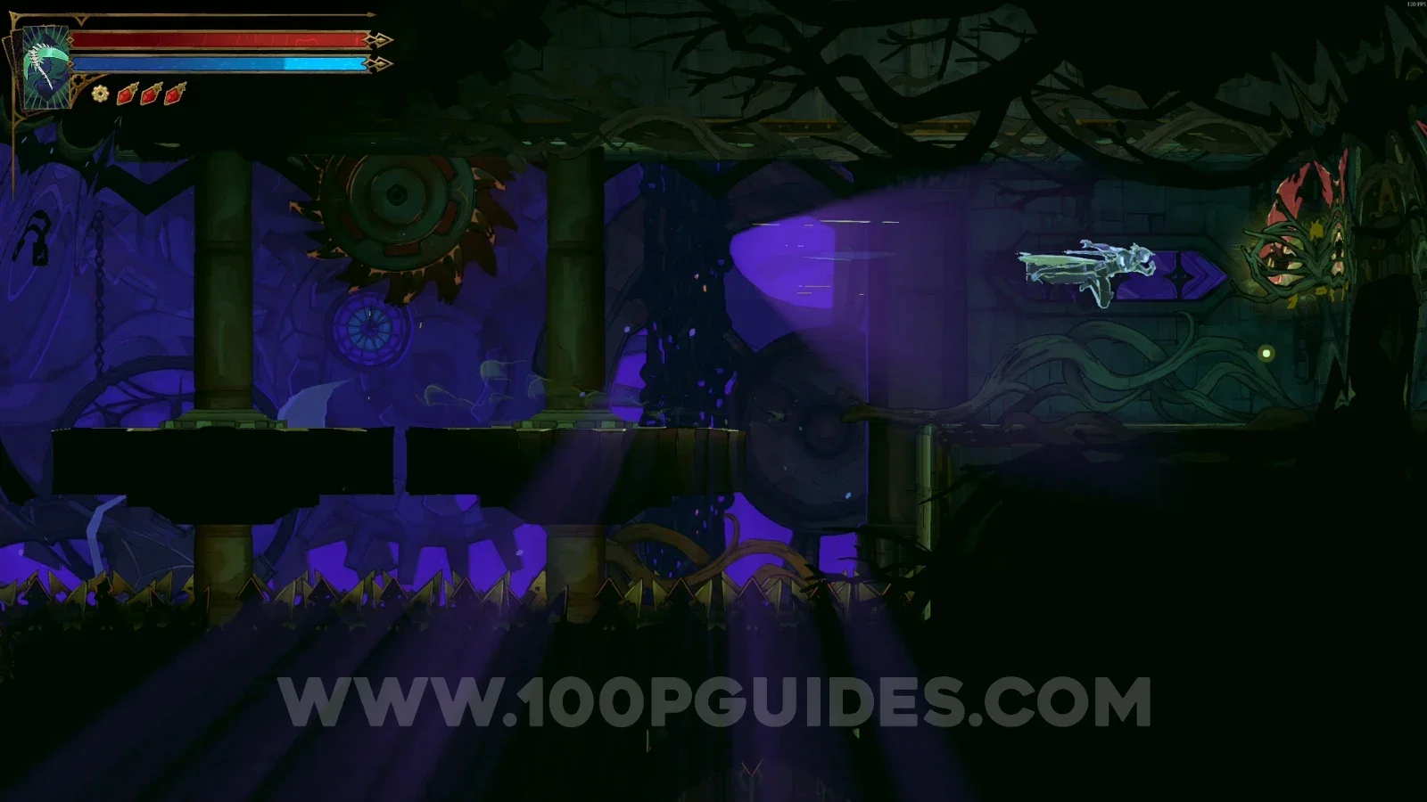 Castlevania Belmonts Curse The Gauntlet: Brave Heart Fragment #21 at the far right end of the area