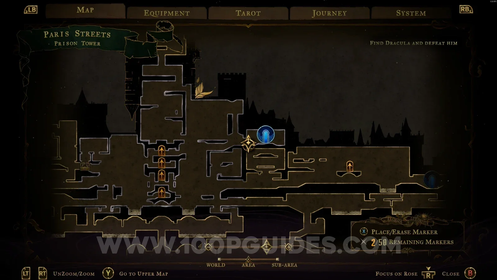 Castlevania Belmonts Curse Prison Tower: the Mirror of Life with a different symbol for Eleanor's questline