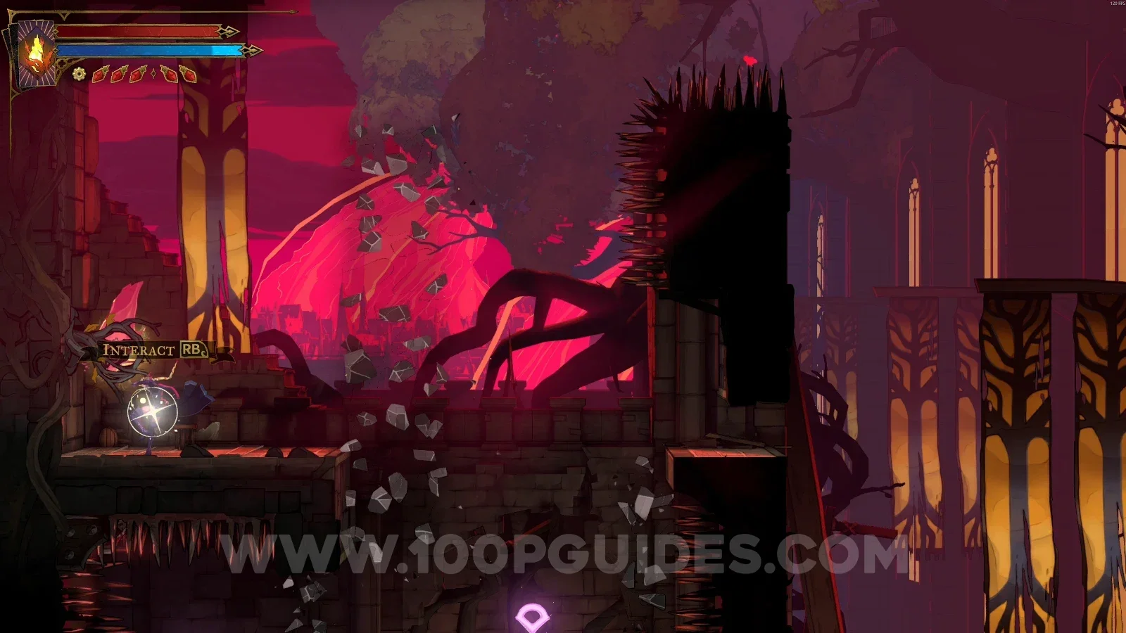 Castlevania Belmonts Curse Court of justice: Brave Heart Fragment #3 at the top of the climb