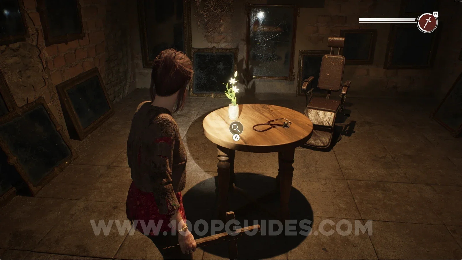 Remothered: Red Nuns Legacy Convent: the stethoscope in the same room as Wyman's Moth Research