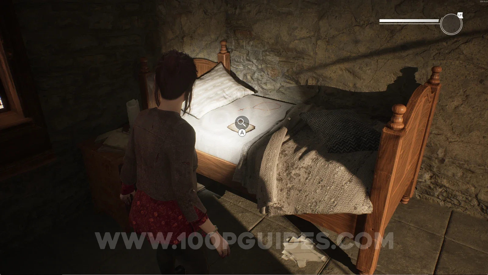 Remothered: Red Nuns Legacy Convent: the room with the bed after Another Birthday