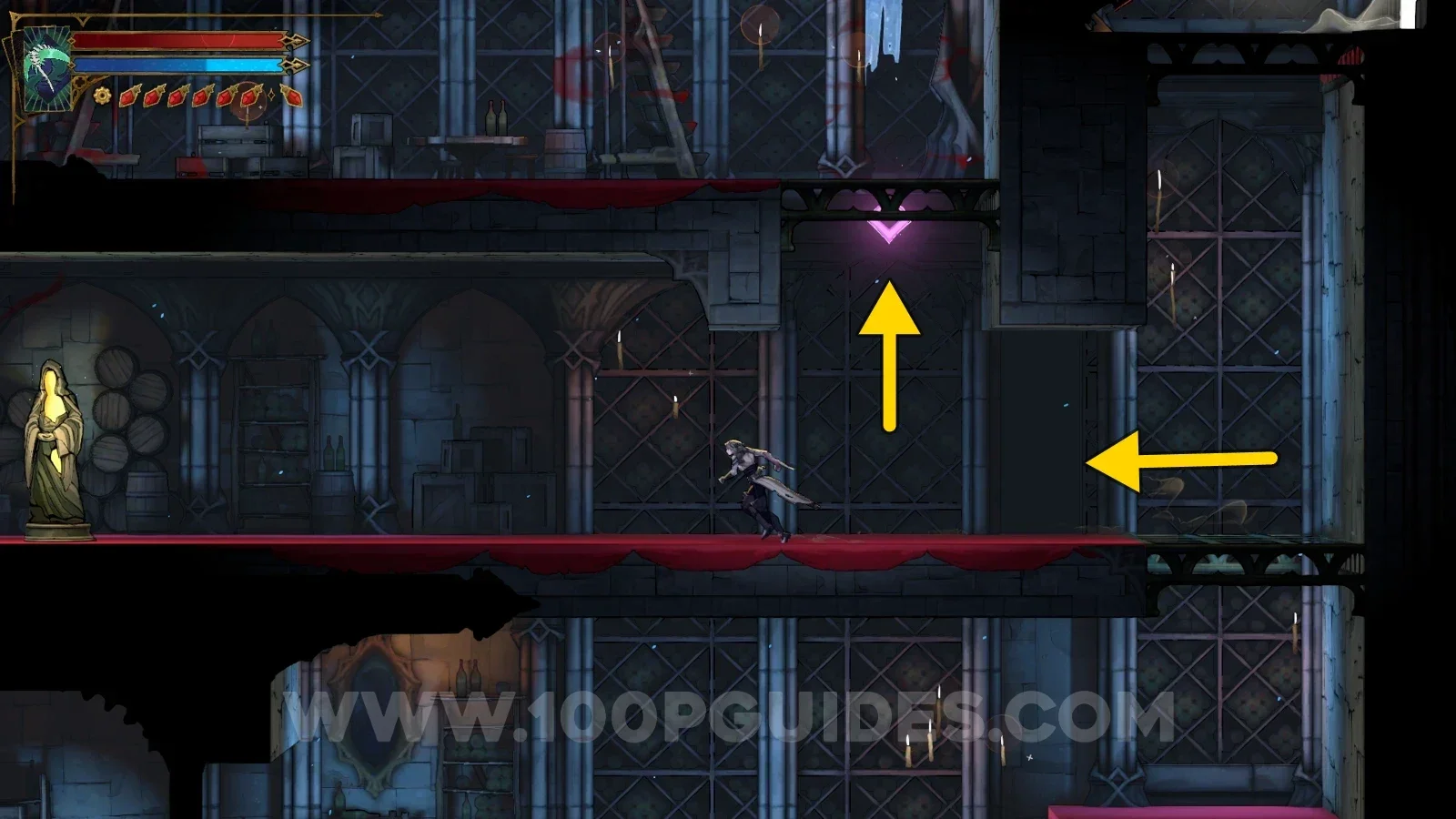 Castlevania Belmonts Curse Wine Cellar: breaking a wall to reveal the secret area