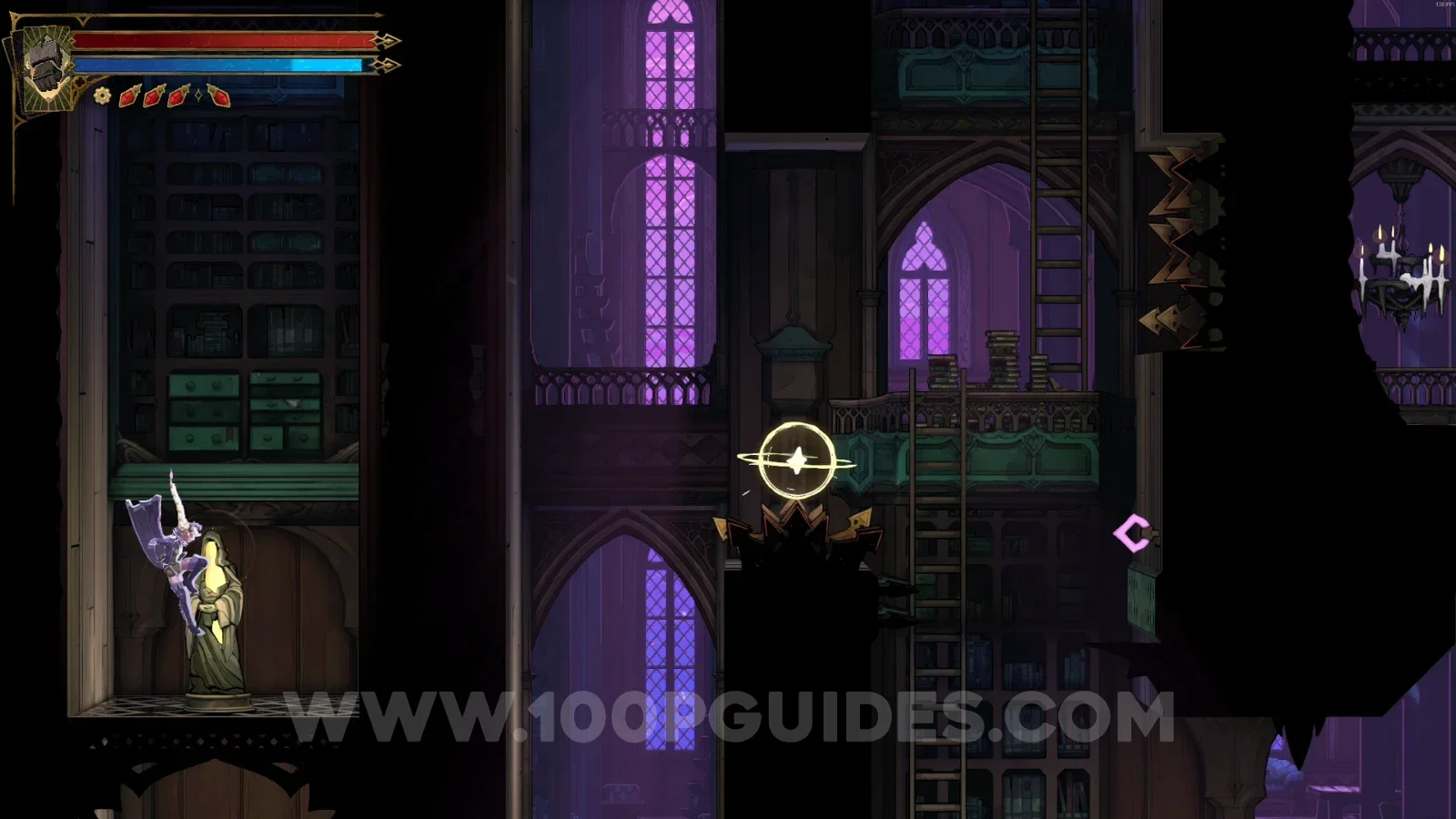 Castlevania Belmonts Curse Natural Philosophy Shelves: XP Statue #86 in the lower left
