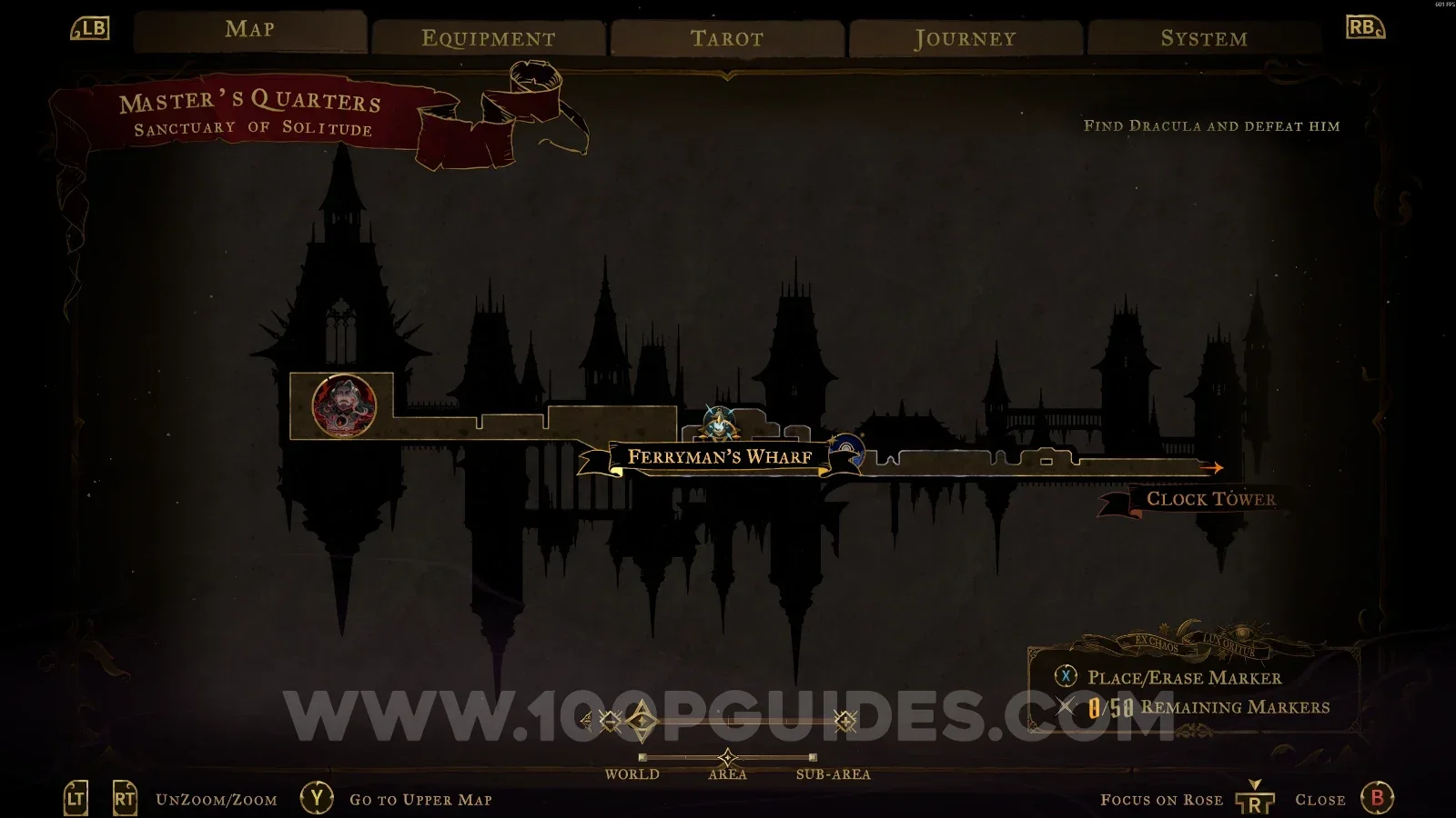 Castlevania Belmonts Curse Master's Quarters: the Sanctuary of Solitude area leading to Ferryman's Wharf #9