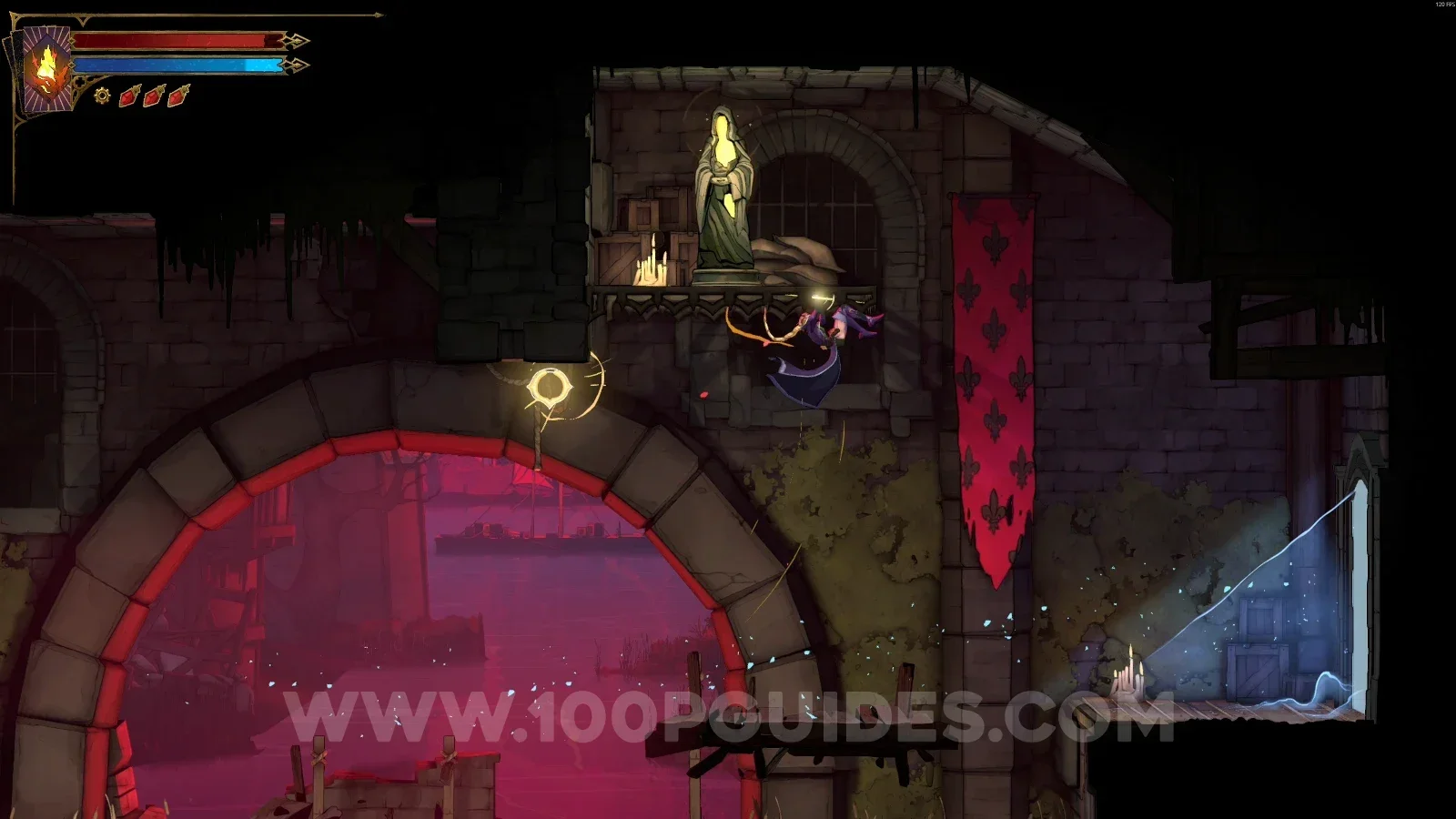 Castlevania Belmonts Curse Street Of The Tomb Masons: XP Statue #4 on the right side of the lower section