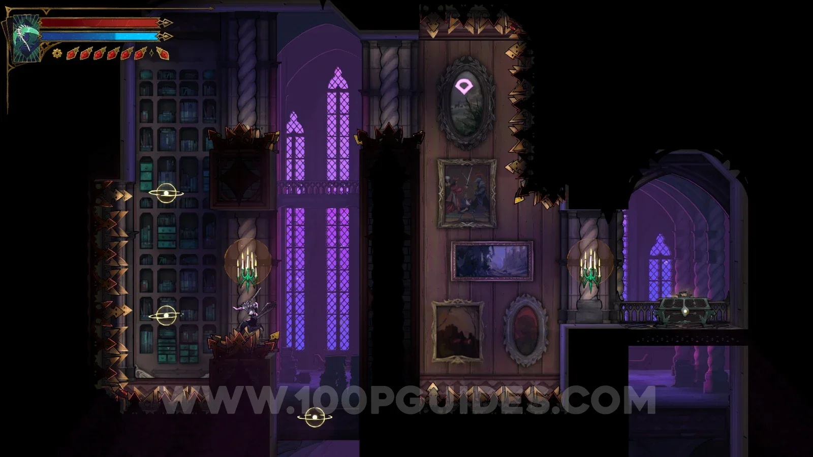 Castlevania Belmonts Curse Rhetoric Shelves: the secret room revealed in the upper part