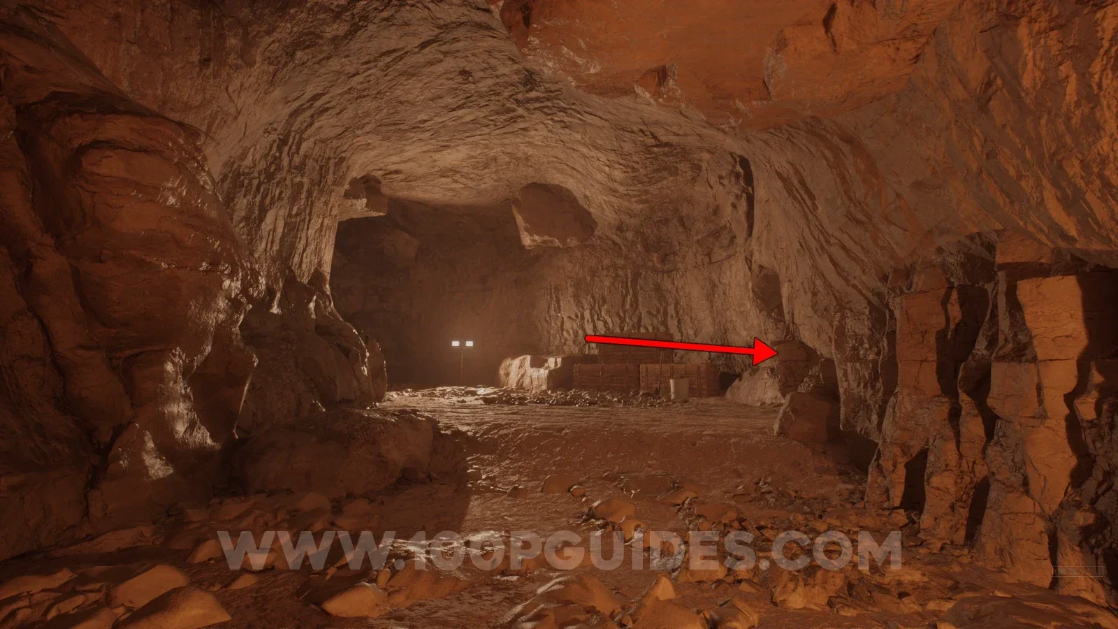 Terrible Lizards Chapter 2: small cave on the right past the gate opened with the gondola key