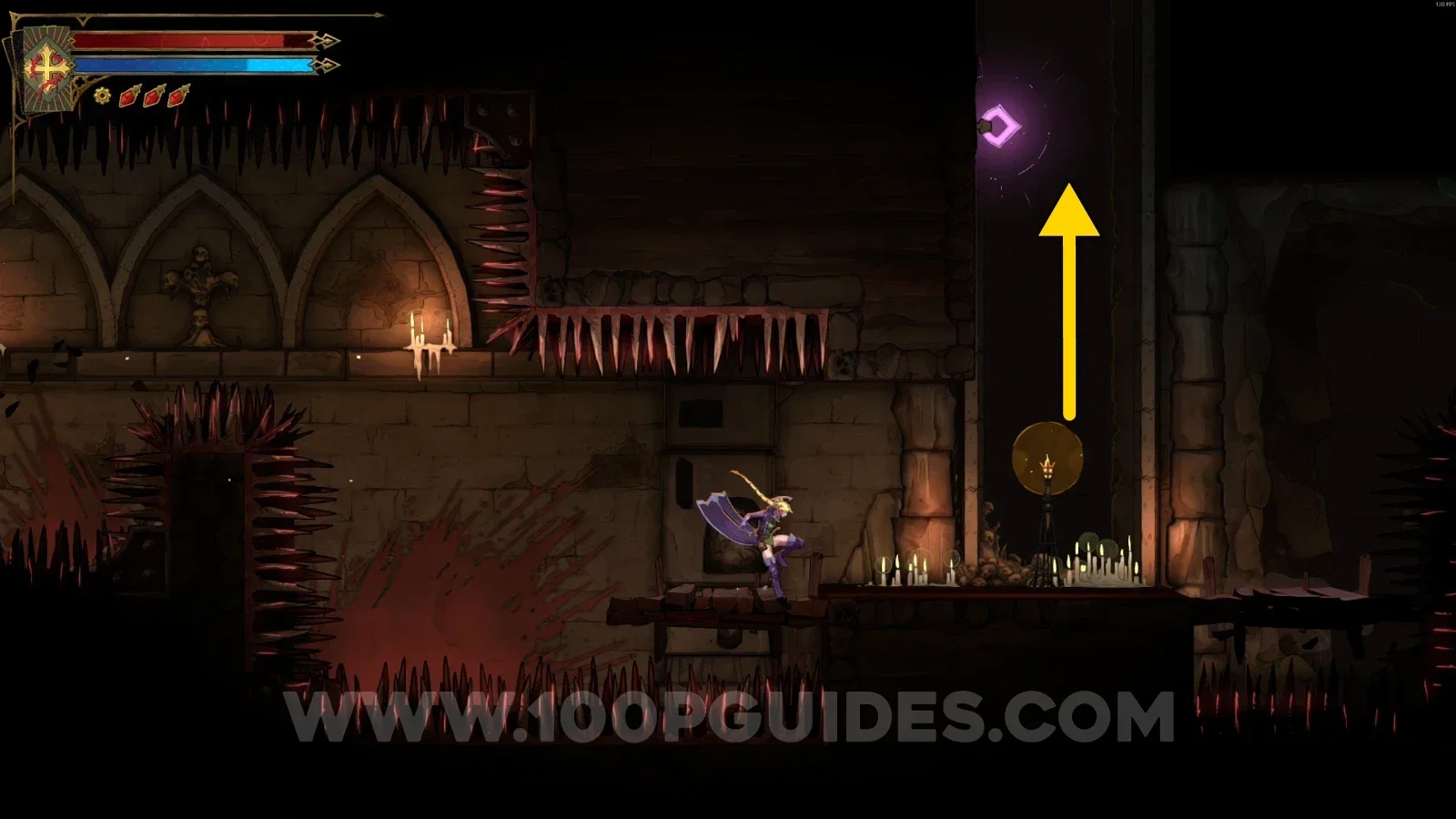 Castlevania Belmonts Curse Antechamber Of Sin: using the Arcane Power Smash on the single path