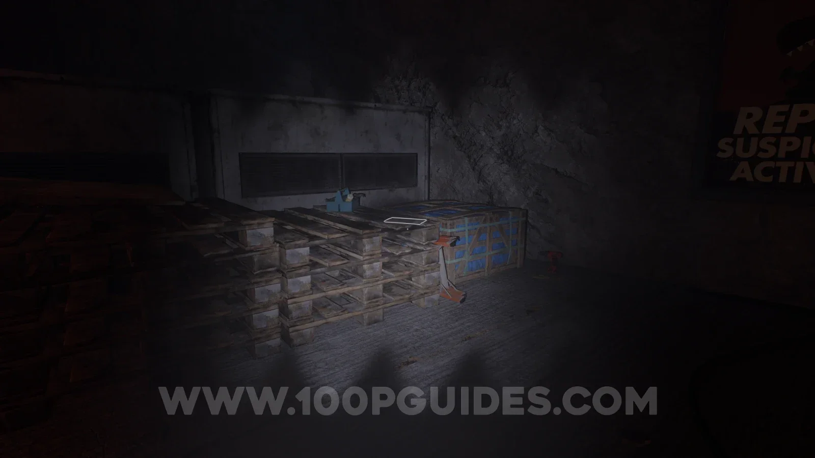 Terrible Lizards Chapter 3: Demon Cave Monsters note inside the gated off section with fog lights