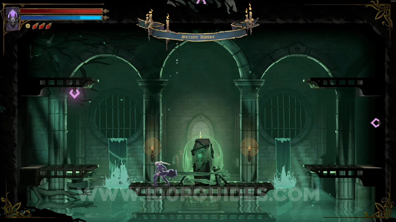 Castlevania Belmonts Curse: Haunted Coffin #1 below the broken floor in Holy Innocents' Cemetery