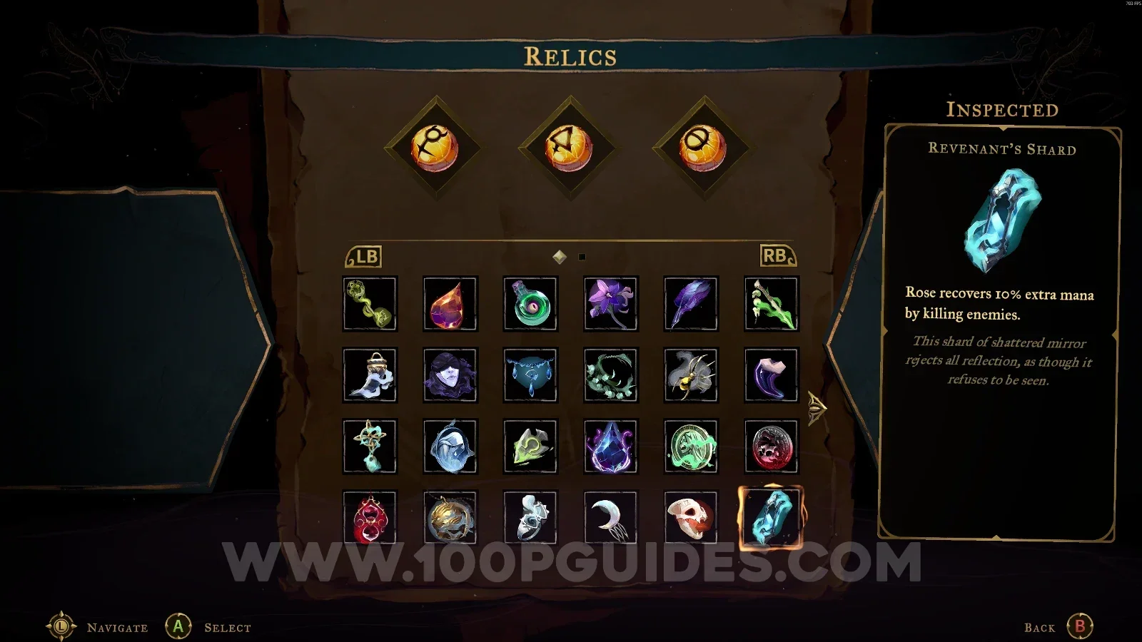 Castlevania Belmonts Curse: opening the Revenant's Shard relic chest on the right side