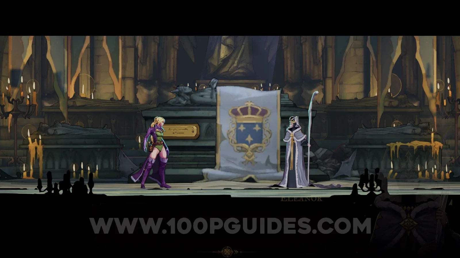 Castlevania: Belmont's Curse Holy Innocents' Cemetery: the tomb room where The Sage Arcana is obtained