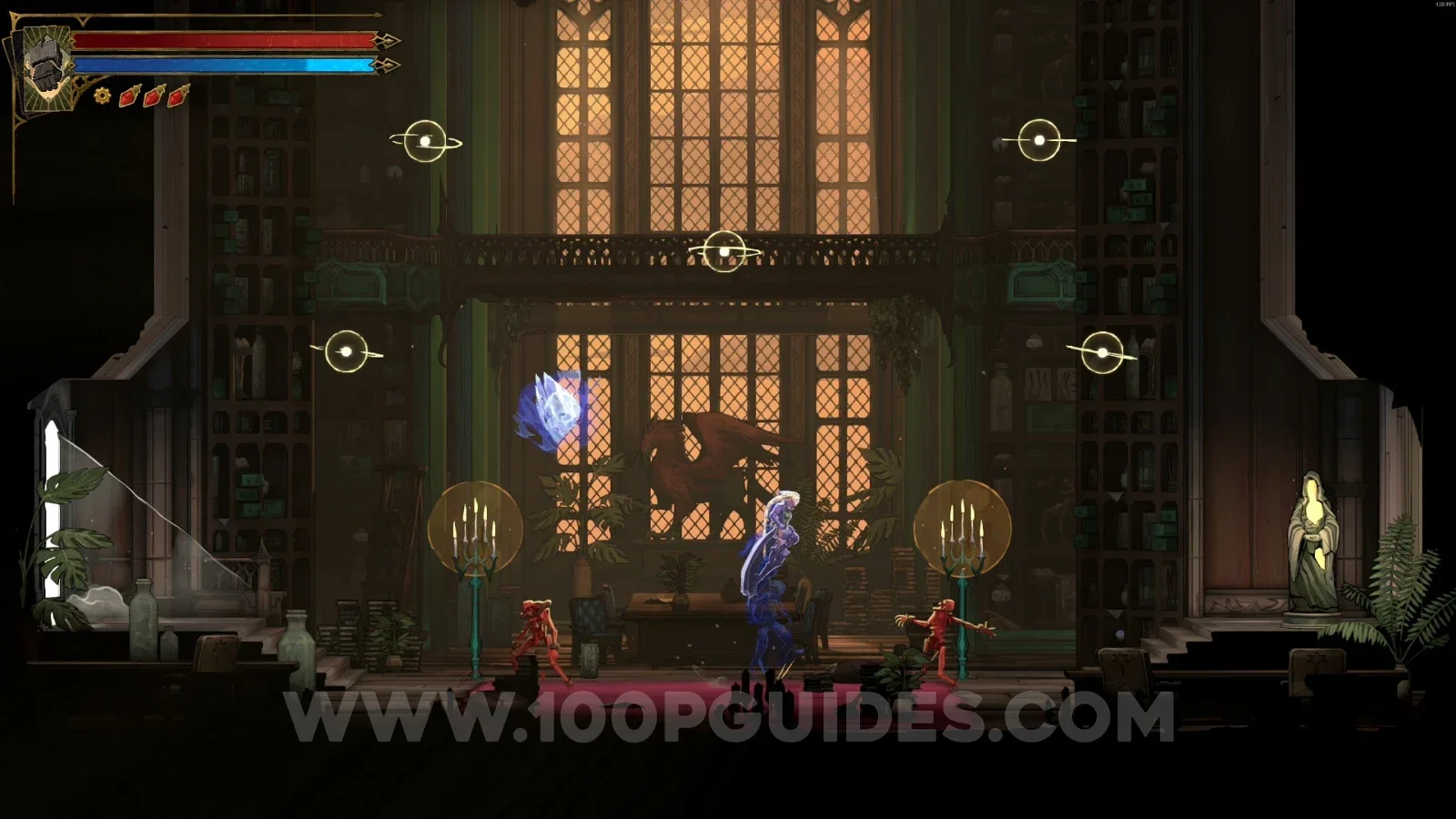 Castlevania Belmont's Curse Trophy Room: XP Statue #9 in the area marked on the map