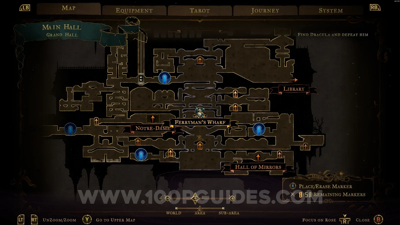 Castlevania Belmonts Curse Main Hall: the Grand Hall area leading to Ferryman's Wharf #4