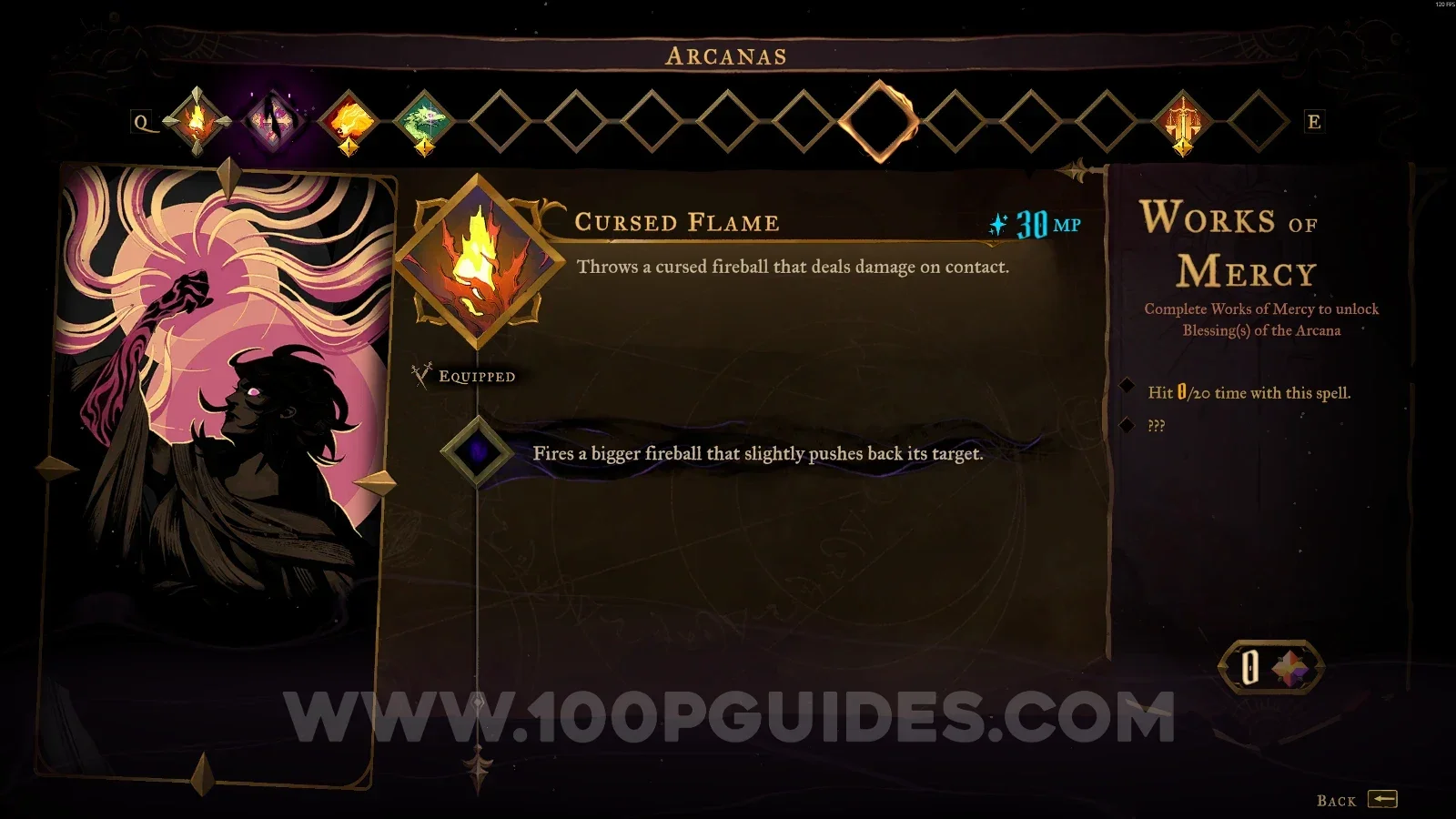 Castlevania Belmonts Curse Bank Of The River Seine: Cursed Flame arcana owned from the start of the game