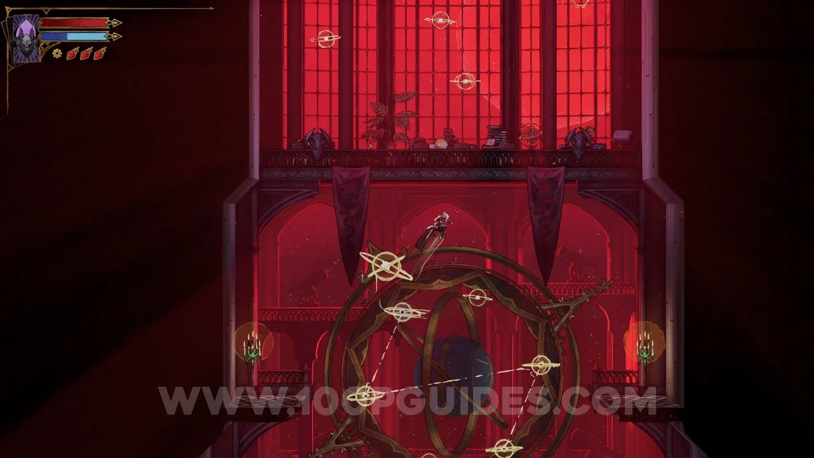 Castlevania: Belmont's Curse Blood for Blood trophy: The Occultist boss at the very top of the Library region