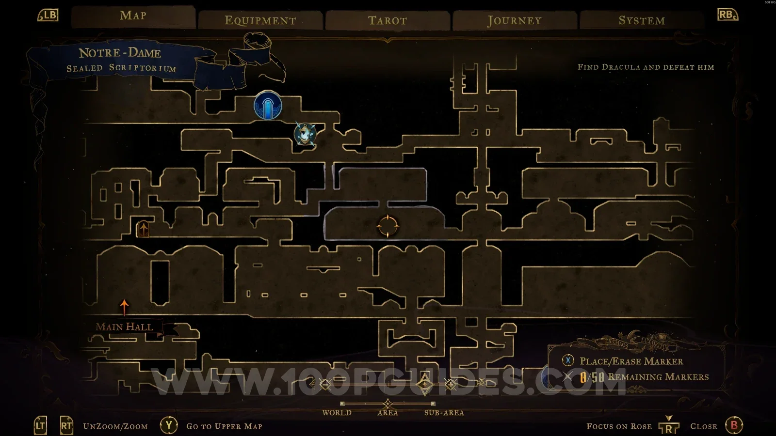 Castlevania Belmont's Curse Notre-Dame: Sealed Scriptorium, location of the Melody Sheet For The Sonata