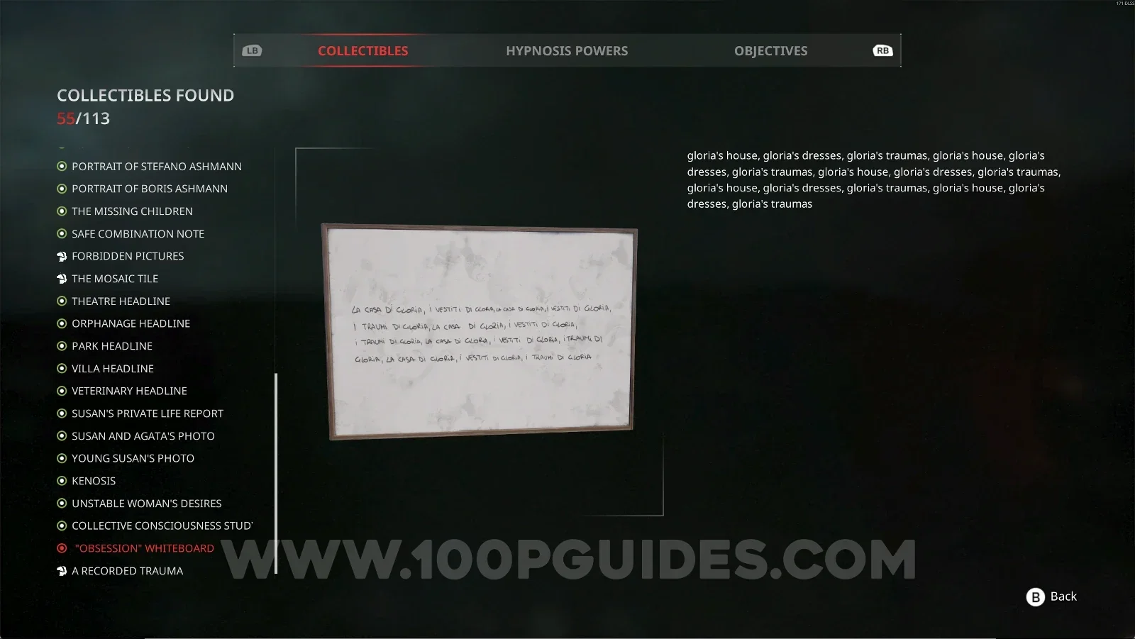 Remothered: Red Nuns Legacy Noble Wing #35: Obsession Whiteboard collectible