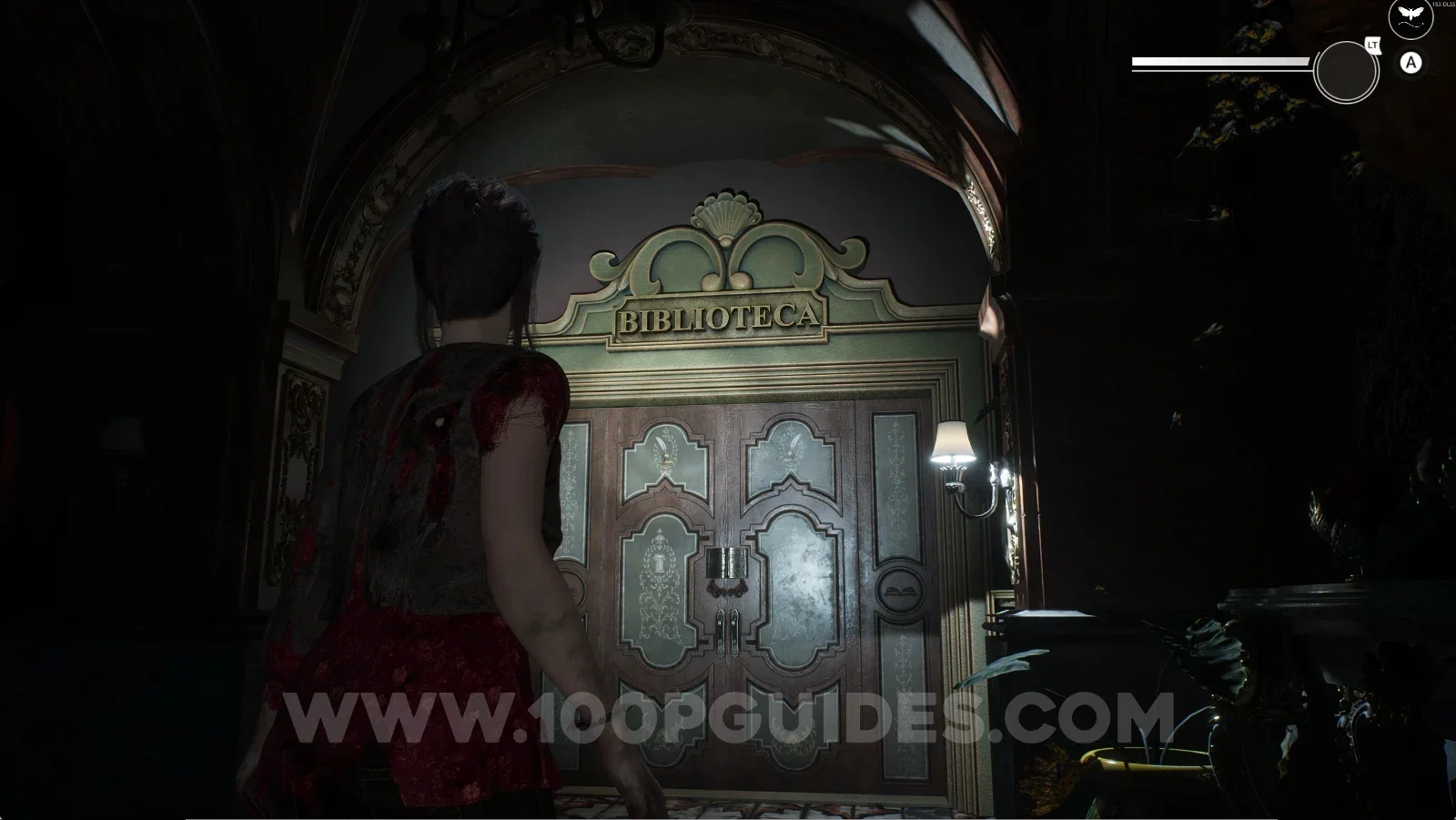 Remothered: Red Nuns Legacy: the corridor straight ahead from the Library door