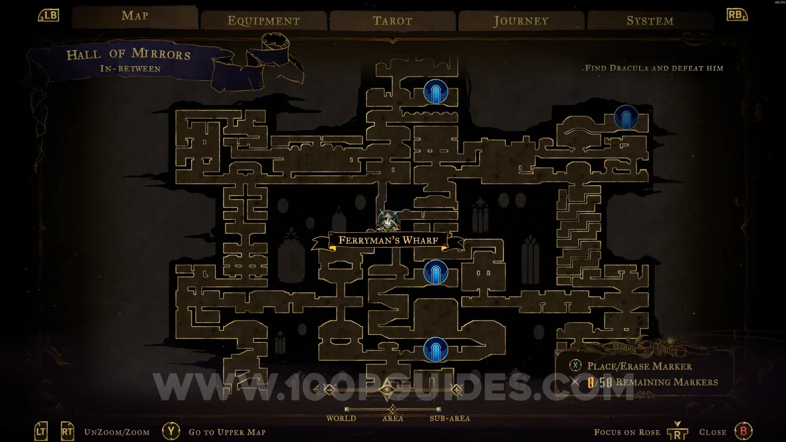 Castlevania Belmonts Curse Hall Of Mirrors: the In-Between area leading to Ferryman's Wharf #8