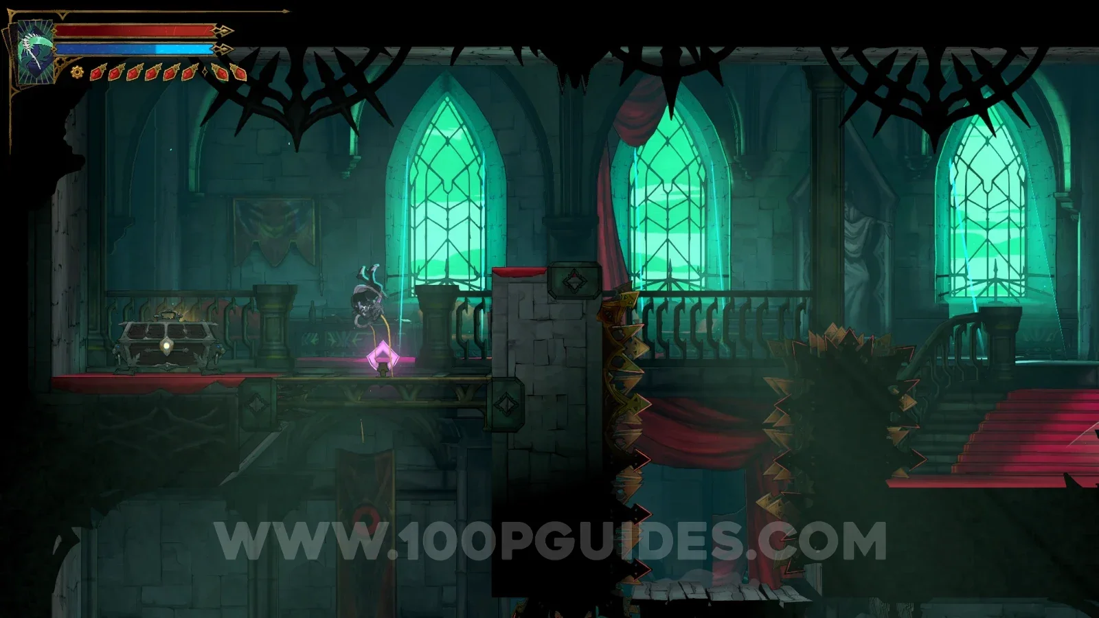 Castlevania Belmonts Curse Abandoned Staircase: going around the area to interact with the lever