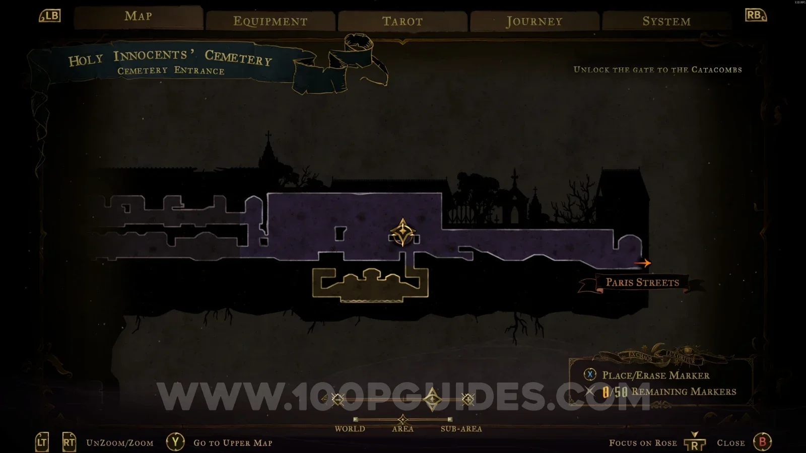 Castlevania Belmont's Curse Cemetery Entrance: location of Haunted Coffin #1 in the center of the area