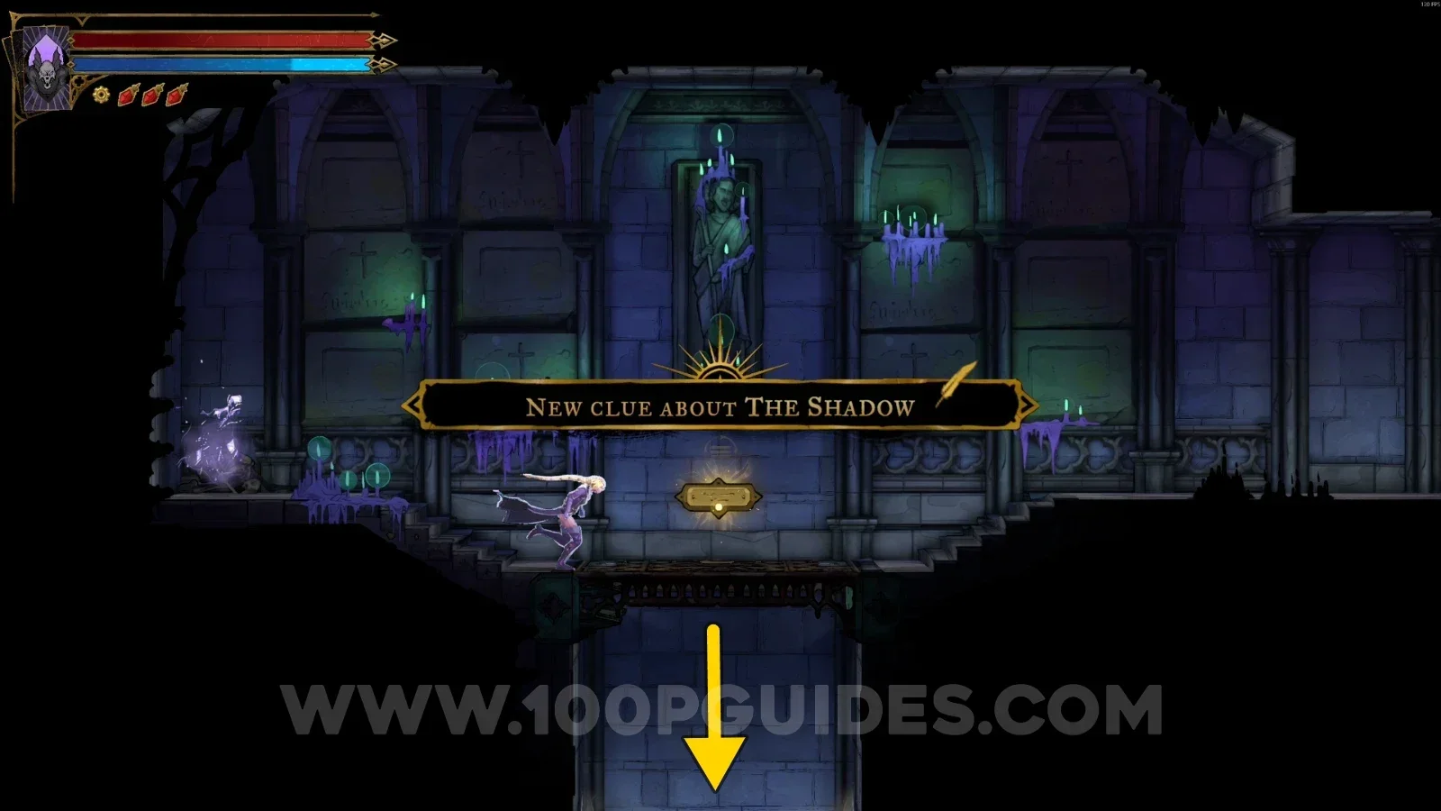Castlevania Belmonts Curse Great Organ Room: the single path down the platform to the weapon