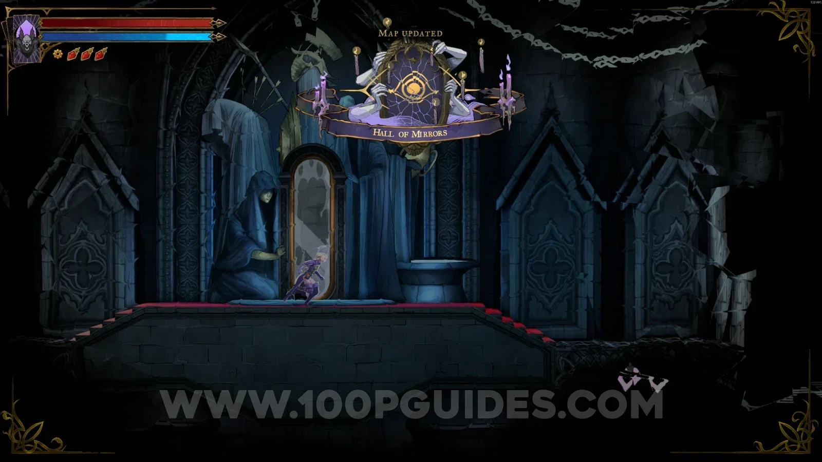 Castlevania Belmonts Curse Hall of Mirrors: arriving after teleporting from Eleanor's mirror