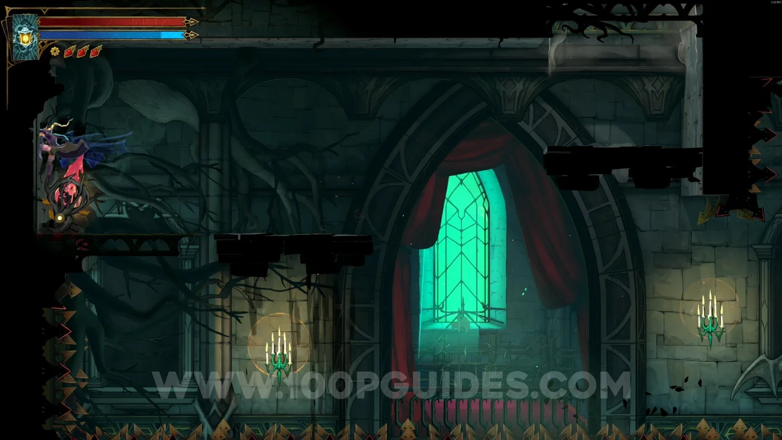 Castlevania Belmonts Curse Mirror Rooms: Brave Heart Fragment #13 in the marked area