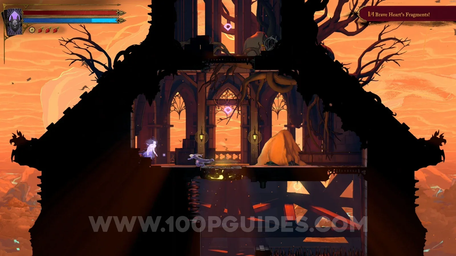 Castlevania Belmonts Curse La Fleche: The Shadow clue just below the Brave Heart Fragment