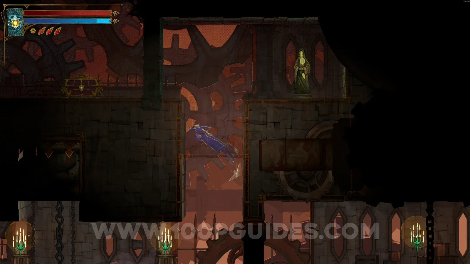 Castlevania Belmont's Curse Mechanic's Ascent: XP Statue #1 in a small secret room at the top