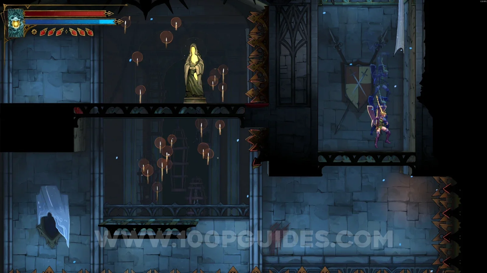 Castlevania Belmonts Curse Grand Hall: XP Statue #13 to the right below the shortcut door