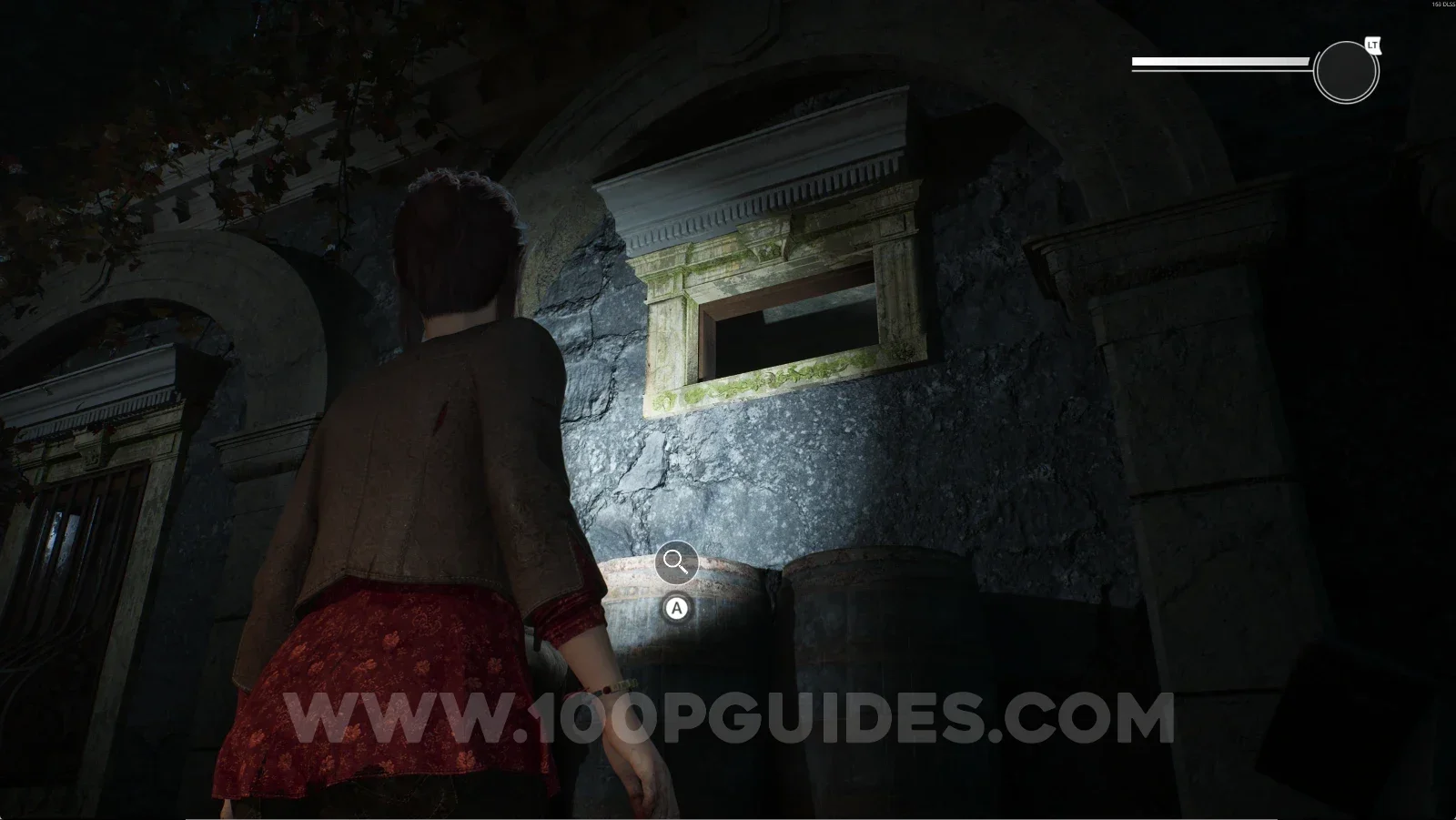 Remothered: Red Nuns Legacy: inspecting the barrels to start the cutscene