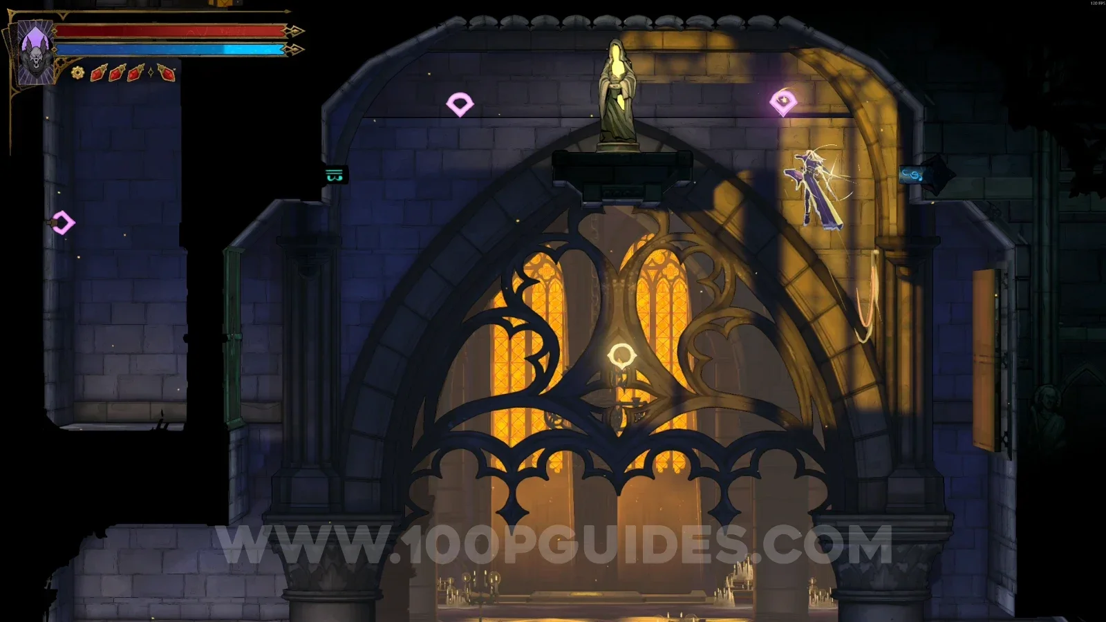 Castlevania Belmonts Curse Narthex: XP Statue #1 at the top of the area