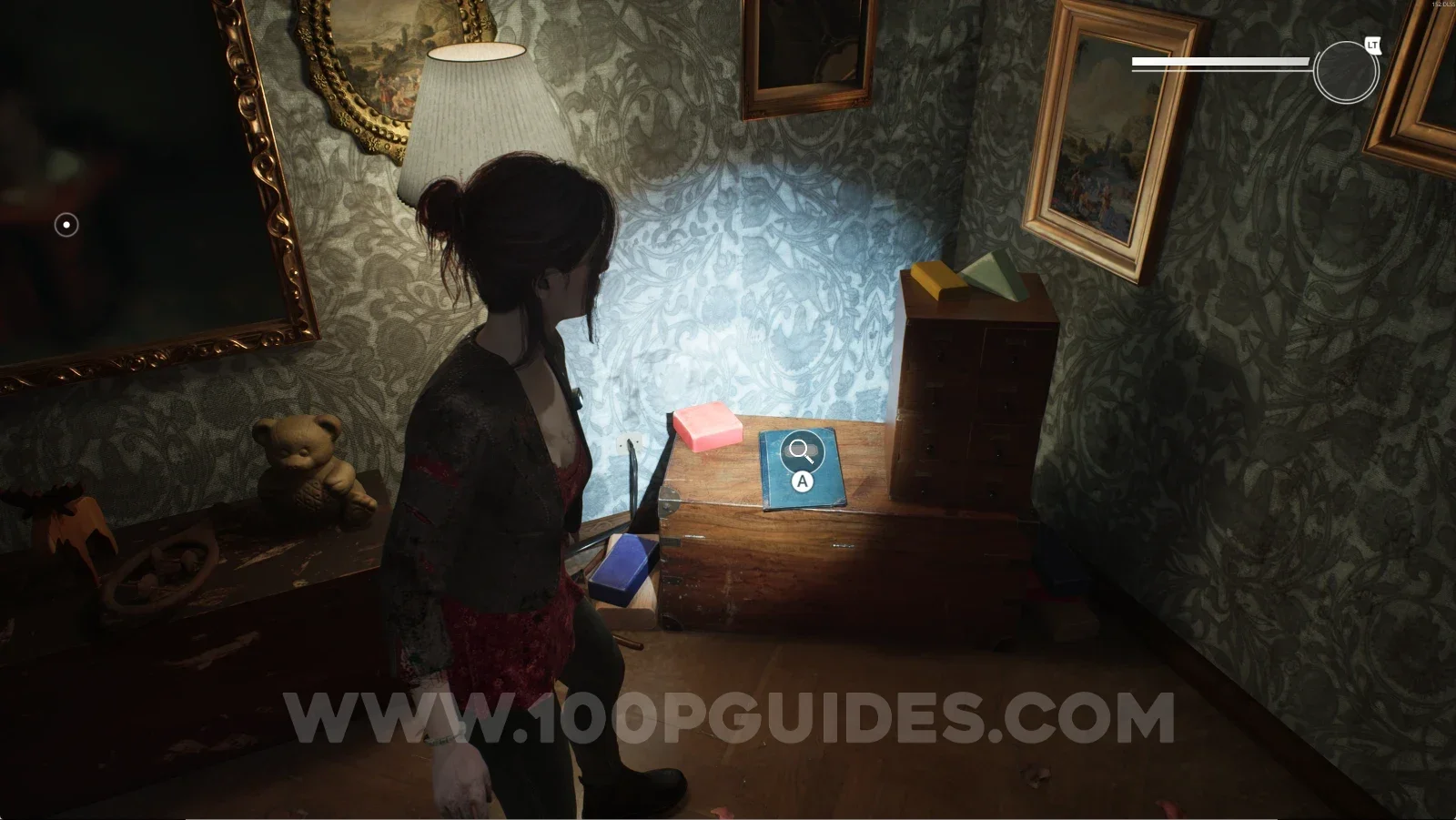 Remothered: Red Nuns Legacy Residential Wing: the revealed box on the left side