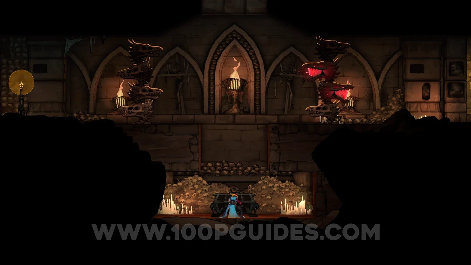 Castlevania Belmonts Curse Antechamber Of Sin: breaking the floor that holds the relic chest