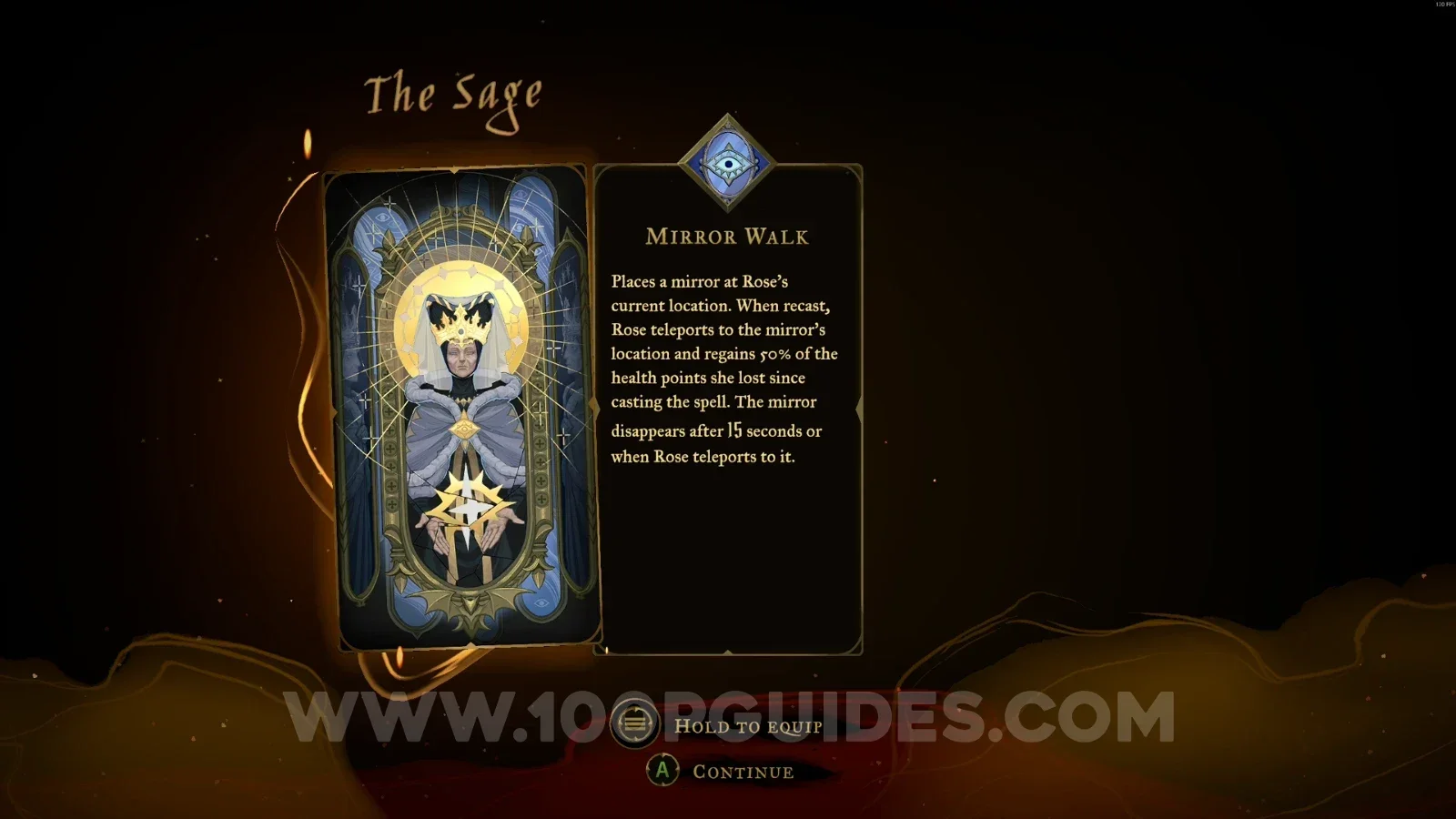 Castlevania Belmont's Curse Mausoleum Of The Queens: Arcana #1 Mirror Walk received from Eleanor's questline
