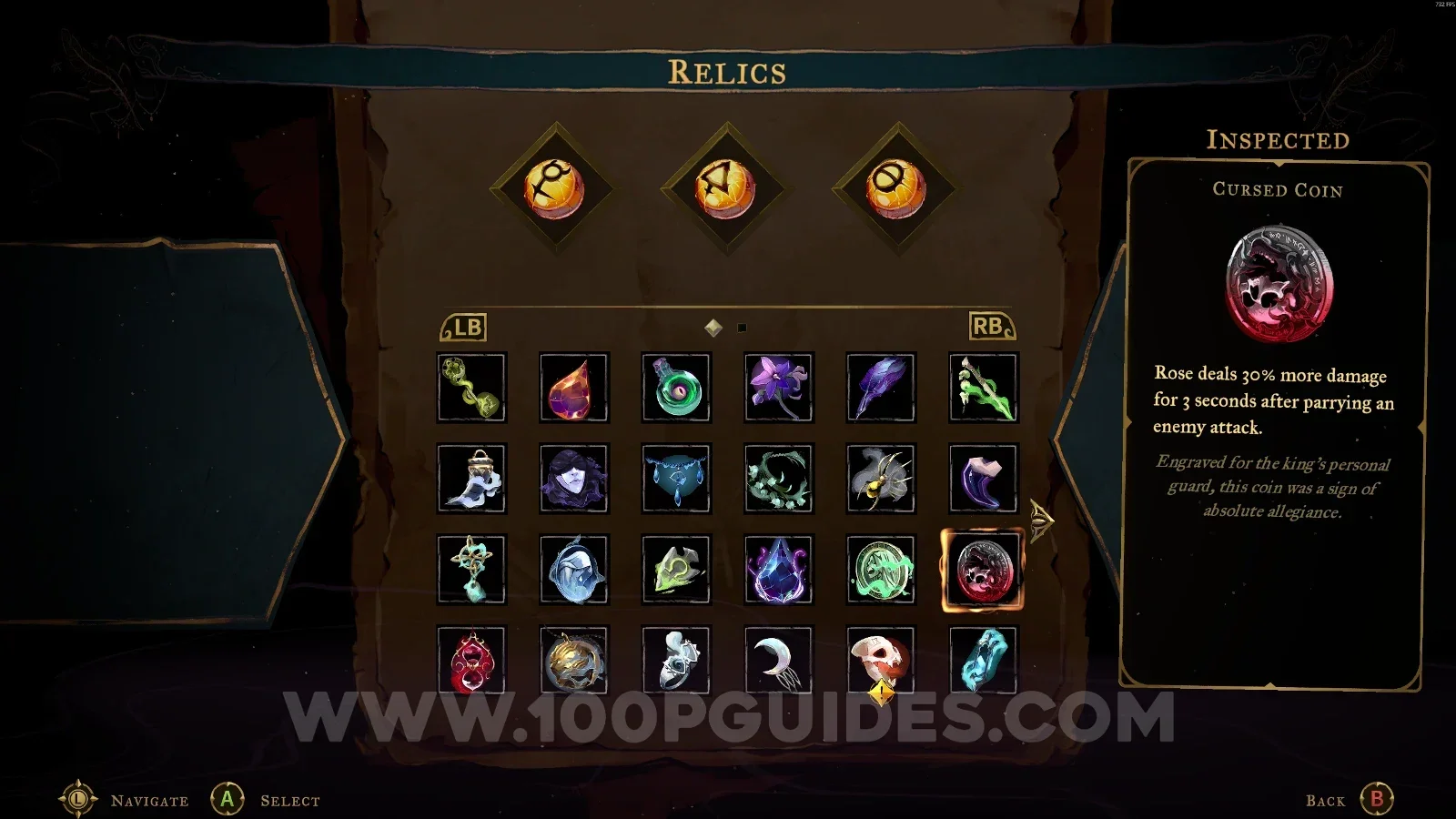 Castlevania Belmonts Curse: the chest with the Cursed Coin relic in the Wine Cellar secret area