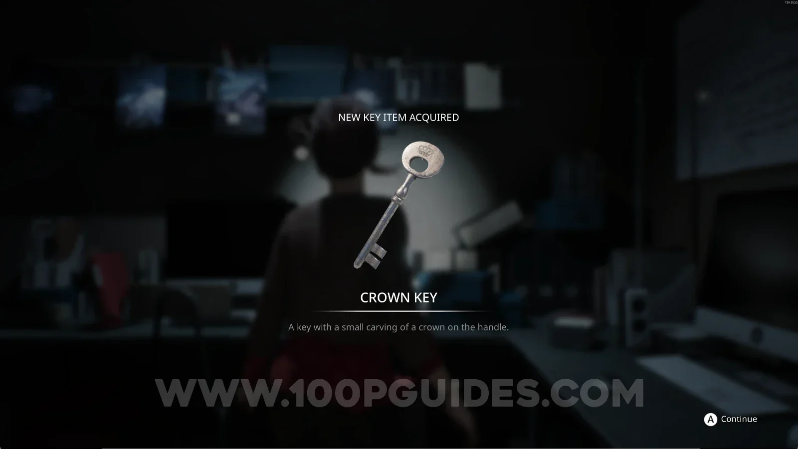 Remothered: Red Nuns Legacy: the Crown Key obtained from the clothesline photos