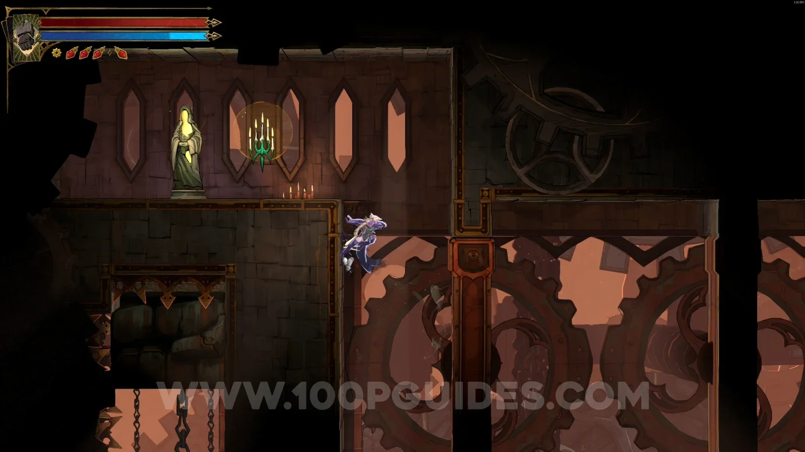 Castlevania Belmont's Curse Daedalus Crossing: XP Statue #11 in the upper left corner