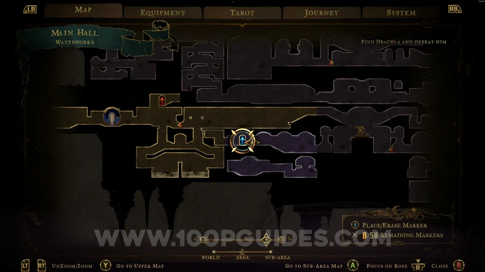 Castlevania Belmonts Curse Boudoirs: the door leading to the single path toward XP Statue #3