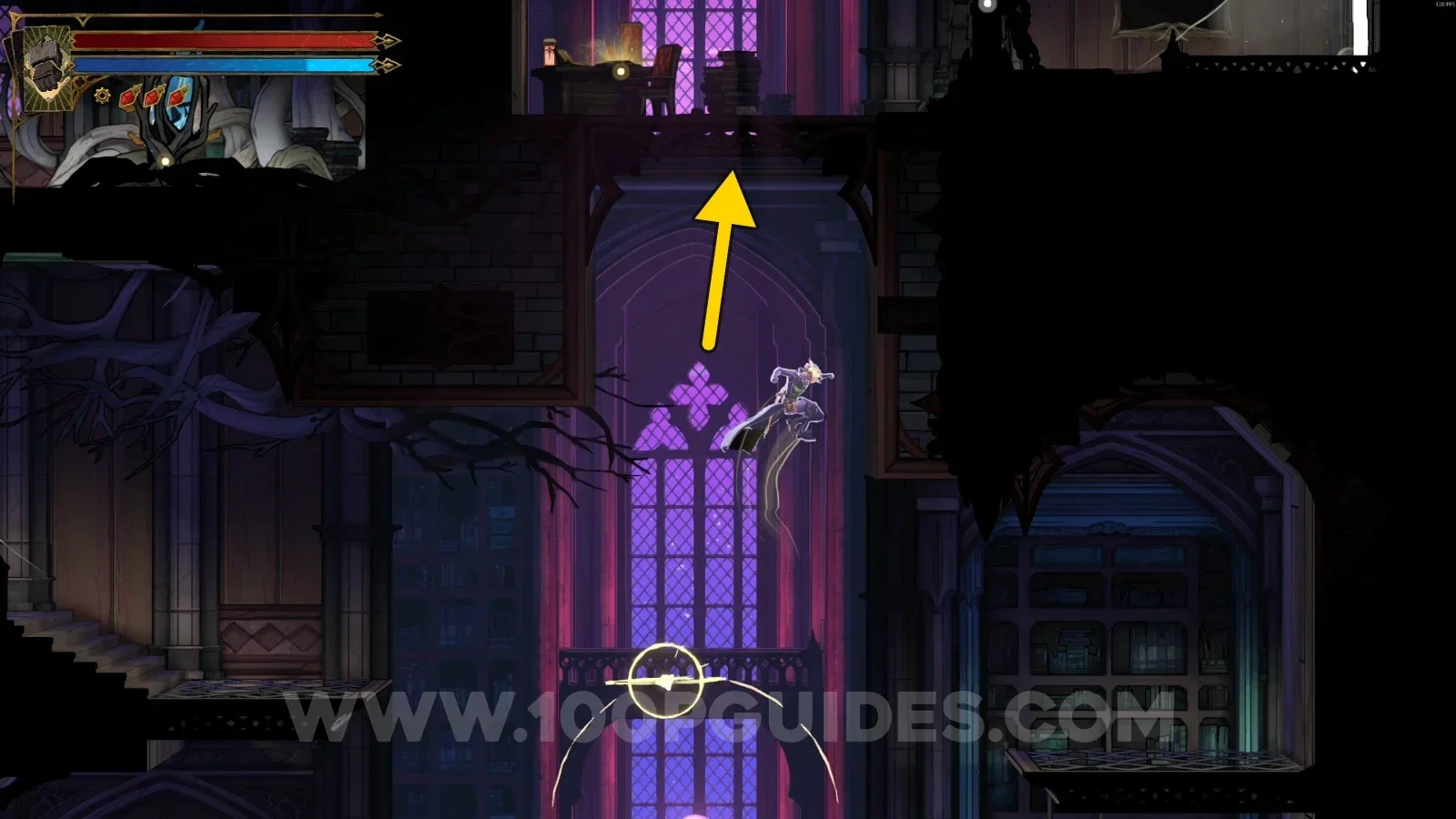Castlevania Belmont's Curse Fine Arts Shelves: using the orbs to launch yourself upward