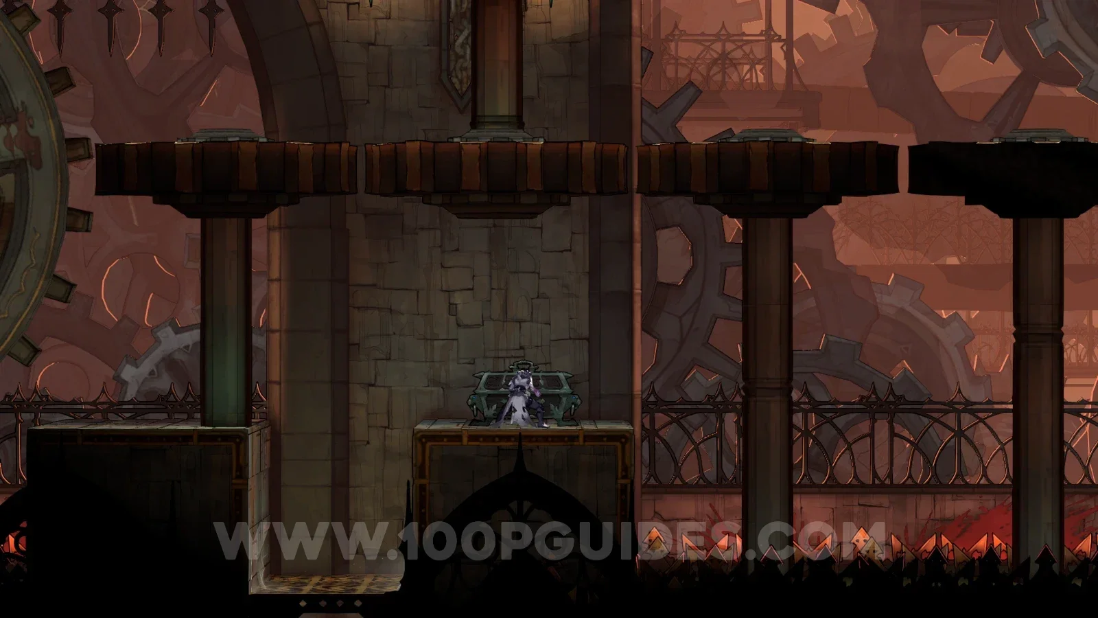 Castlevania Belmonts Curse Eastern Access Shaft: following the secret room path to the top