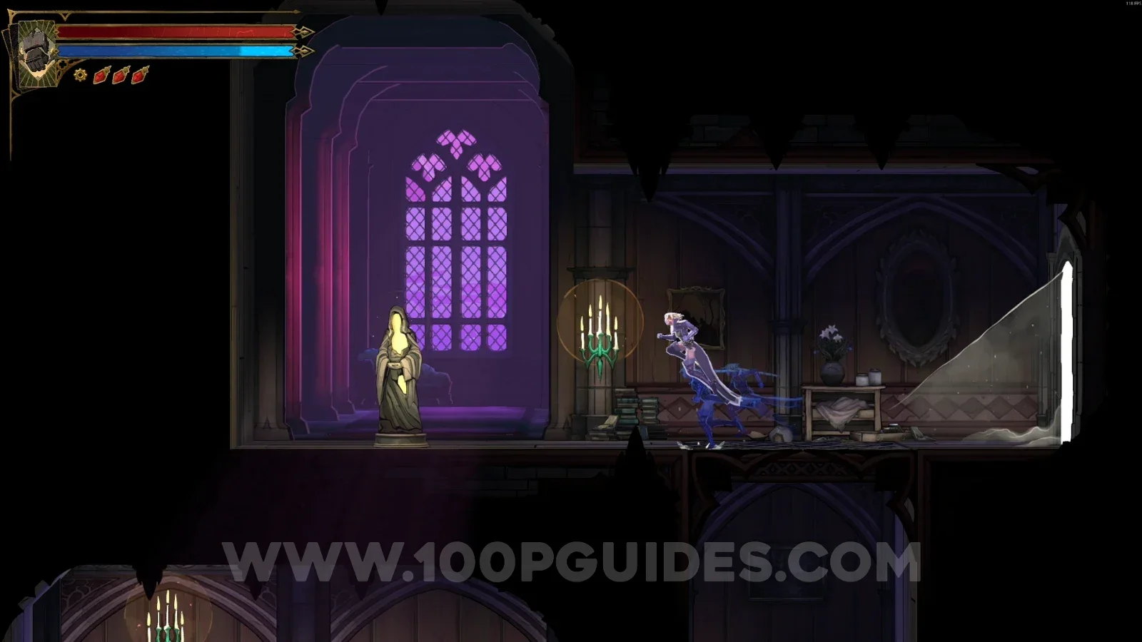 Castlevania Belmont's Curse Study Room: XP Statue #3 on the left side of the area