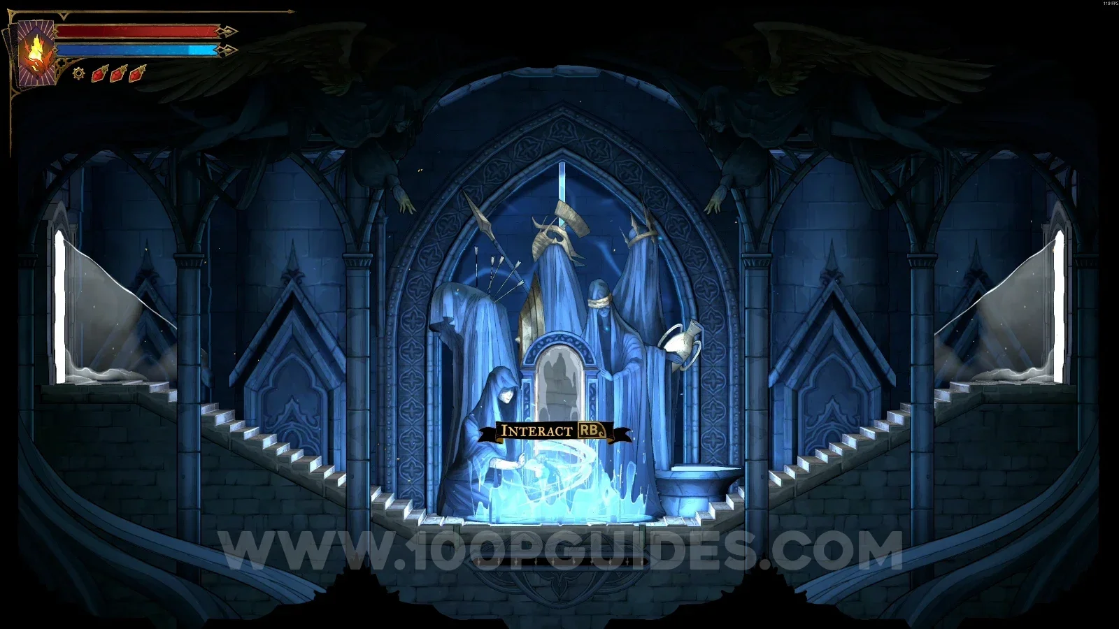 Castlevania Belmonts Curse Burned District: Mirror of Life #3 in the marked area