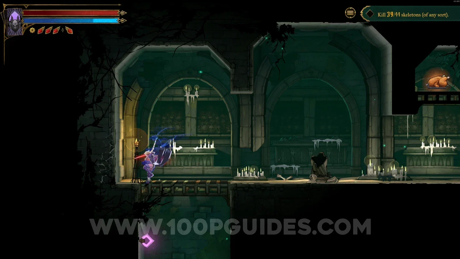 Castlevania Belmont's Curse Mass Grave: breaking the wall on the left side of the area