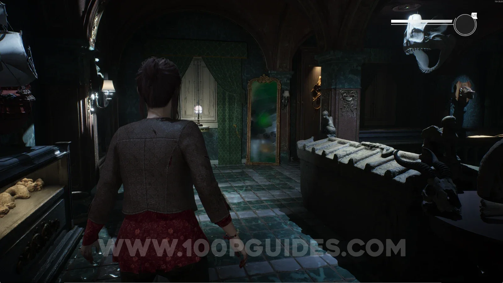Remothered: Red Nuns Legacy first floor: interacting with the mirror to reveal a door